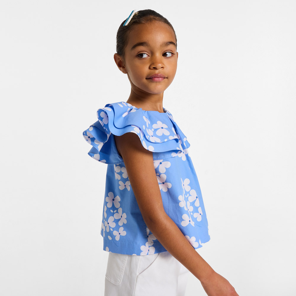 Blouse enfant fille en popeline
