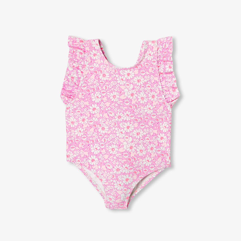 Maillot de bain 1 pièce bébé fille en tissu Liberty