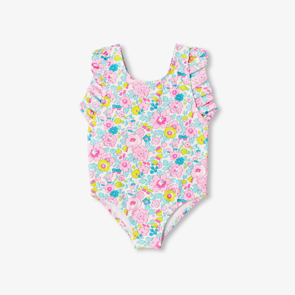 Maillot de bain 1 pièce bébé fille en tissu Liberty