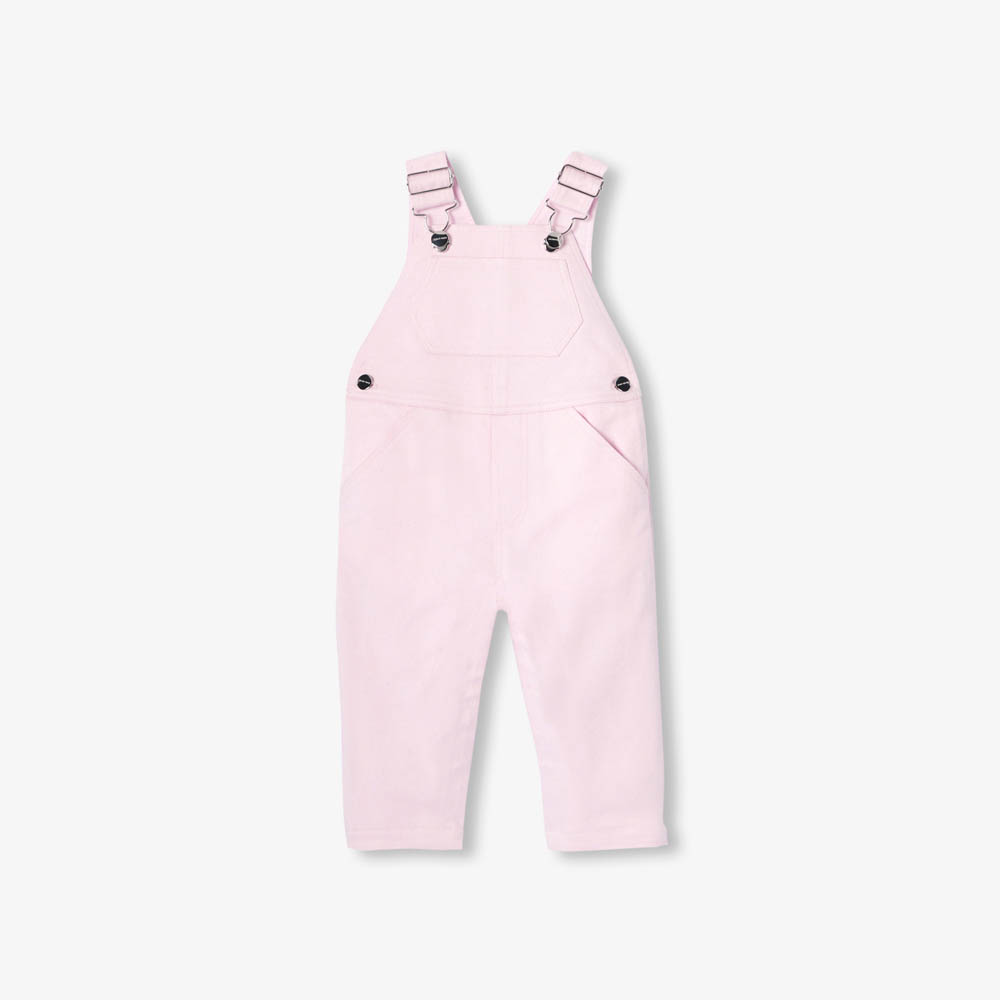 Salopette bébé fille en twill de coton