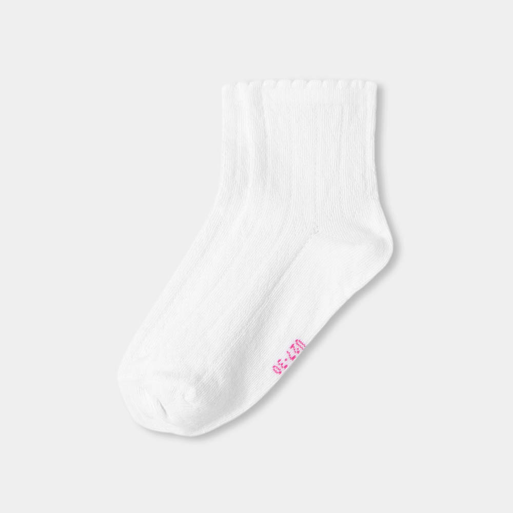 Chaussettes enfant fille en maille pointelle