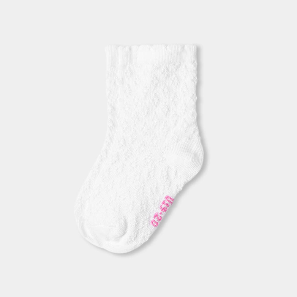 Chaussettes bébé fille en pointelle