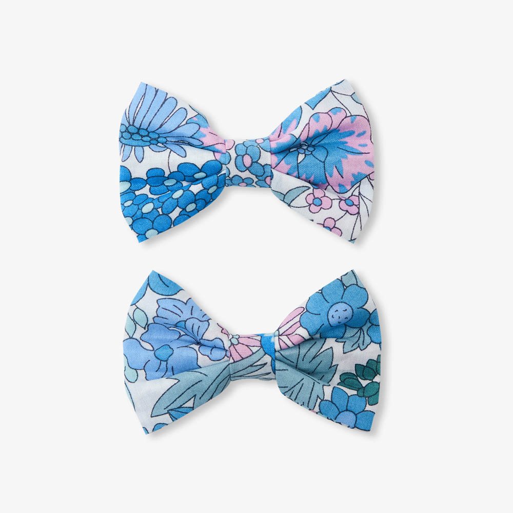 Duo de barrettes enfant fille en tissu Liberty