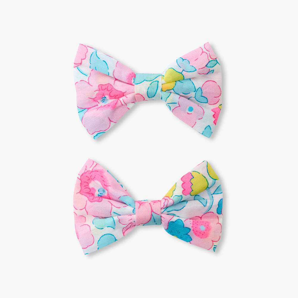 Duo de barrettes enfant fille en tissu Liberty