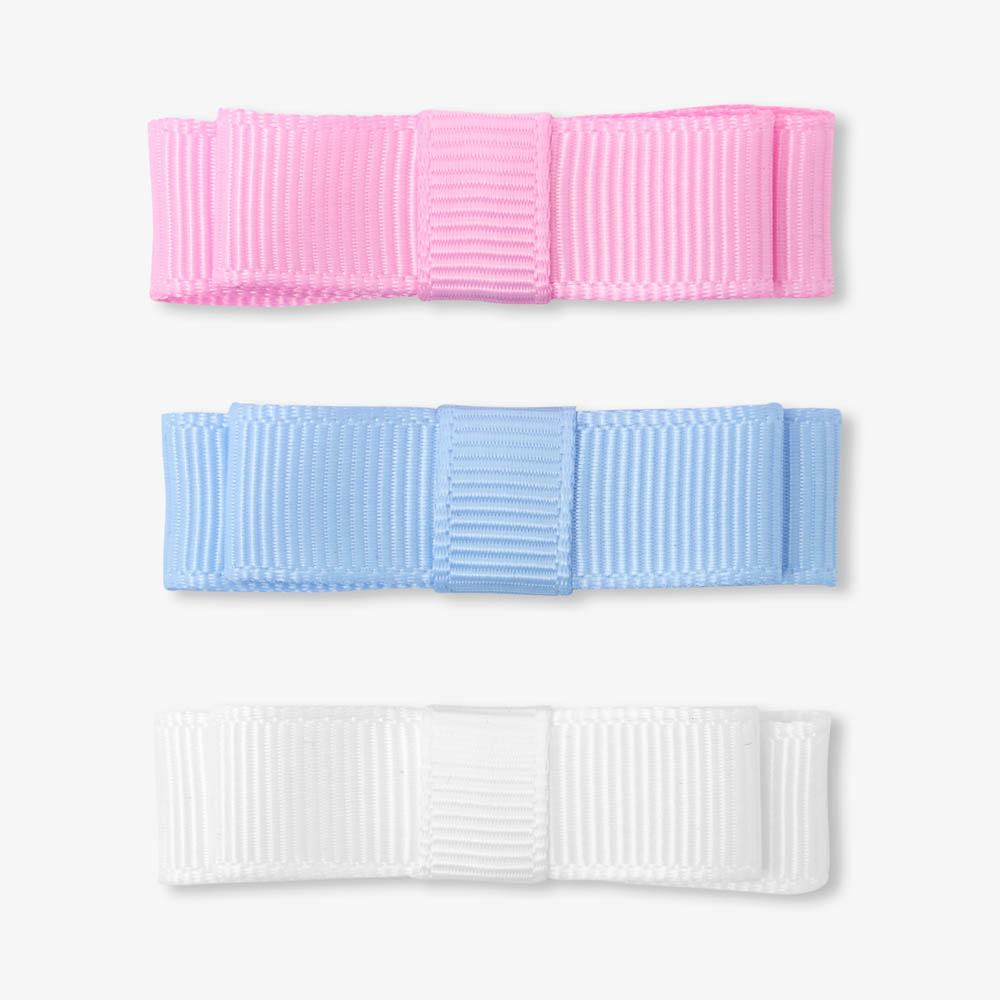 Trio de barrettes à nœud plat enfant fille Trio de barrettes à nœud plat enfant fille