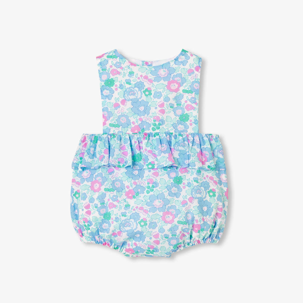 Barboteuse bébé fille en tissu Liberty