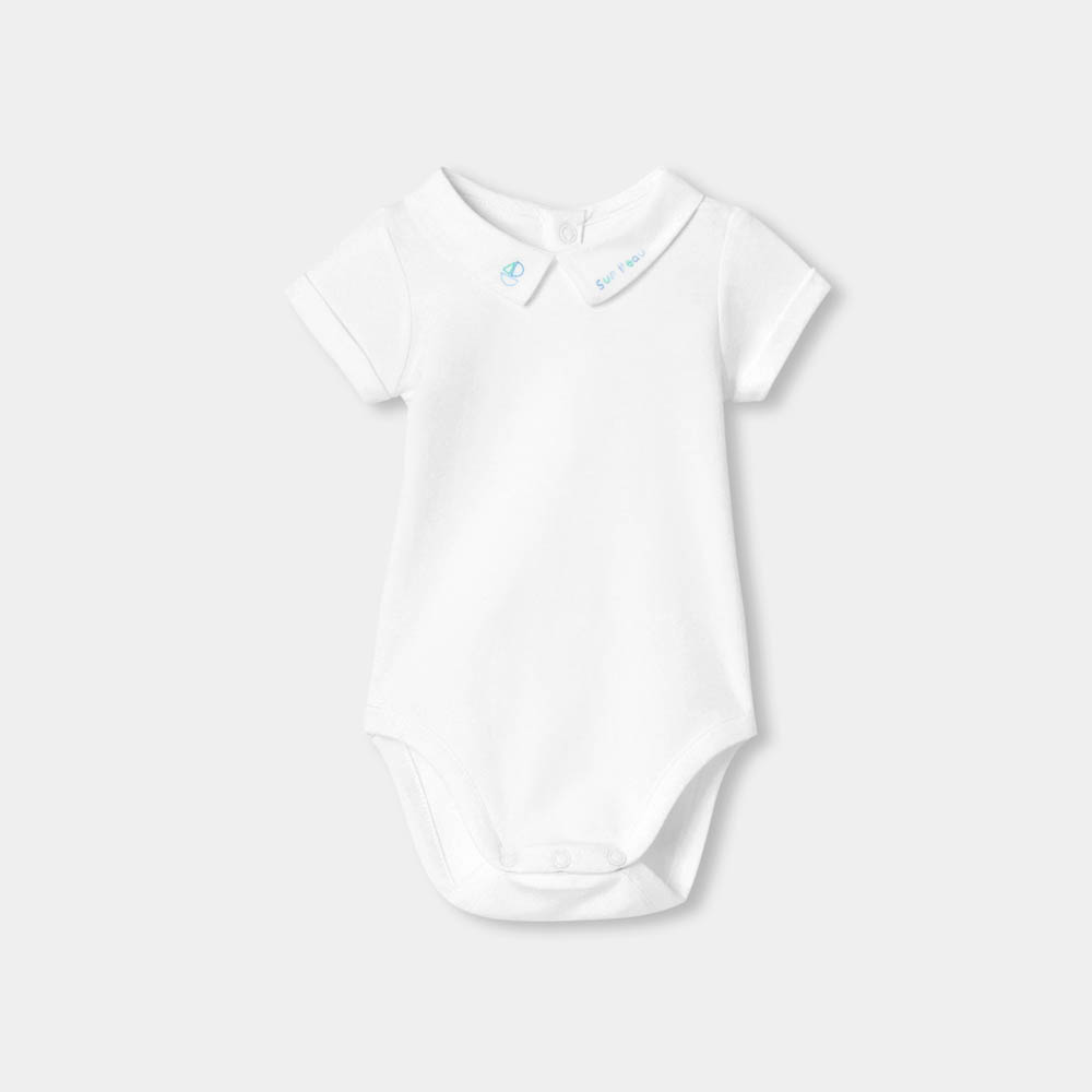 Body bébé garçon en coton manches courtes