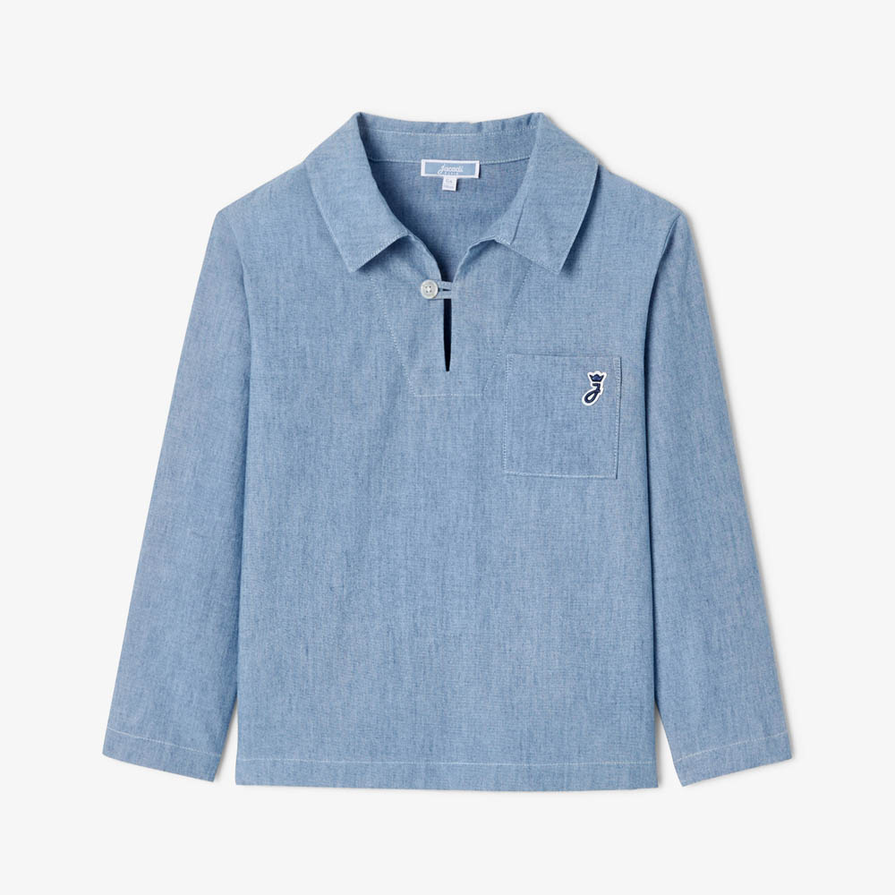 Chemise vareuse enfant en chambray