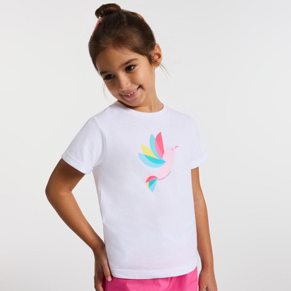 T-shirt enfant fille en coton T-shirt enfant fille en coton