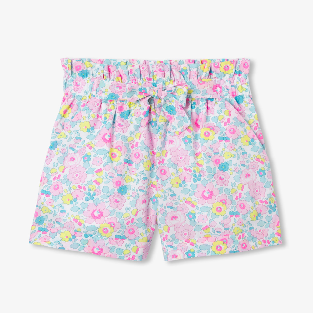 Short enfant fille en tissu Liberty Short enfant fille en tissu Liberty