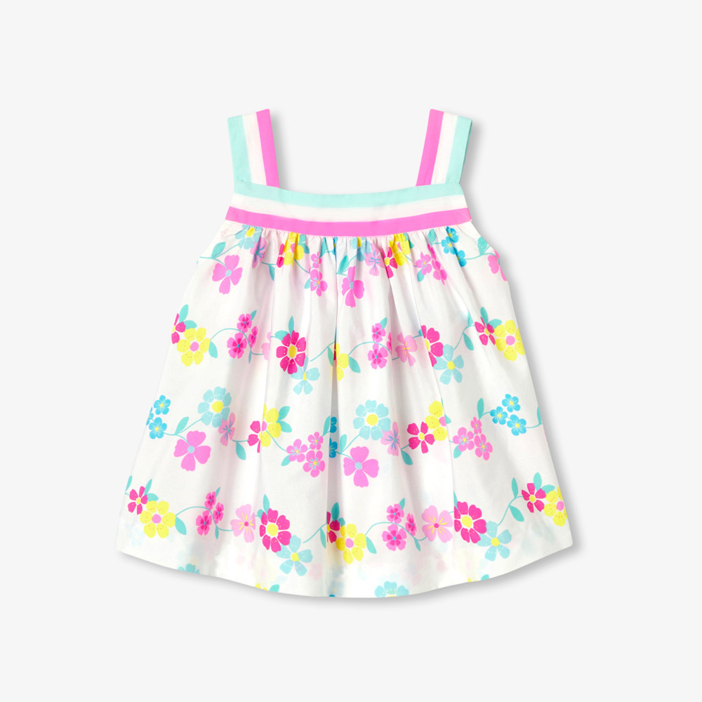 Blouse à bretelles bébé fille en popeline