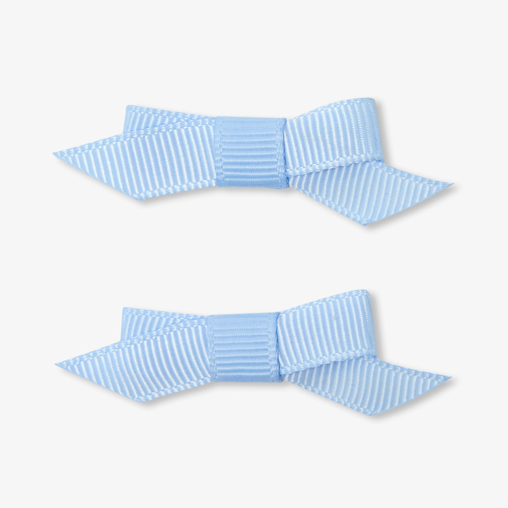 Duo de pinces crocodiles bébé fille à nœud