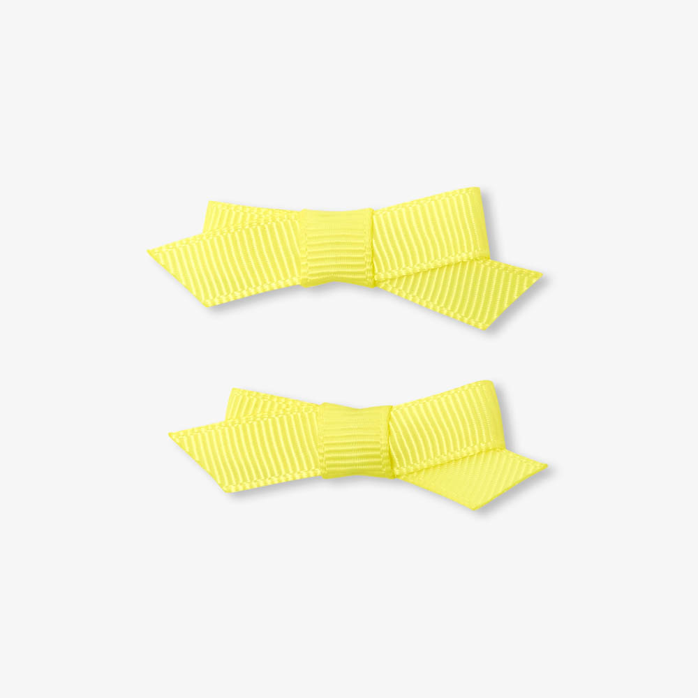 Duo de pinces crocodiles bébé fille à nœud