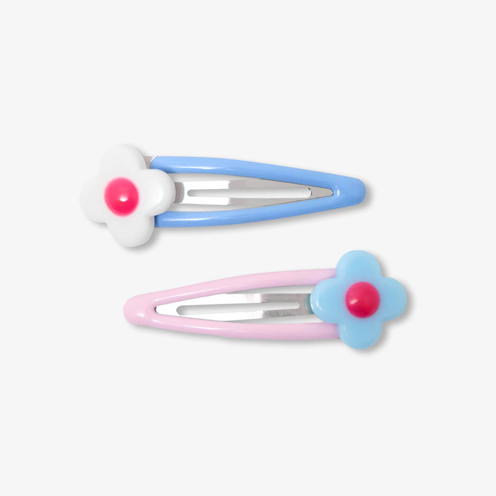 Duo de barrettes clic-clac enfant fille