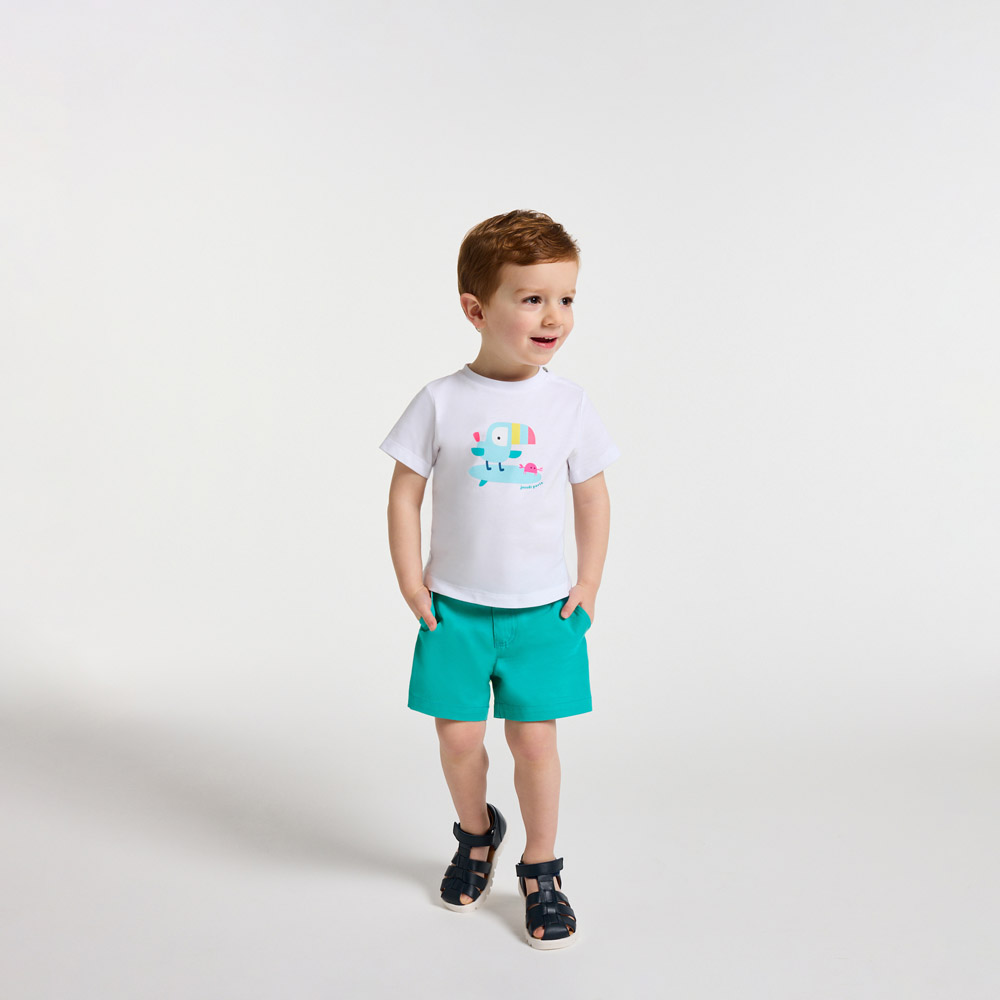 Short bébé garçon en gabardine Short bébé garçon en gabardine