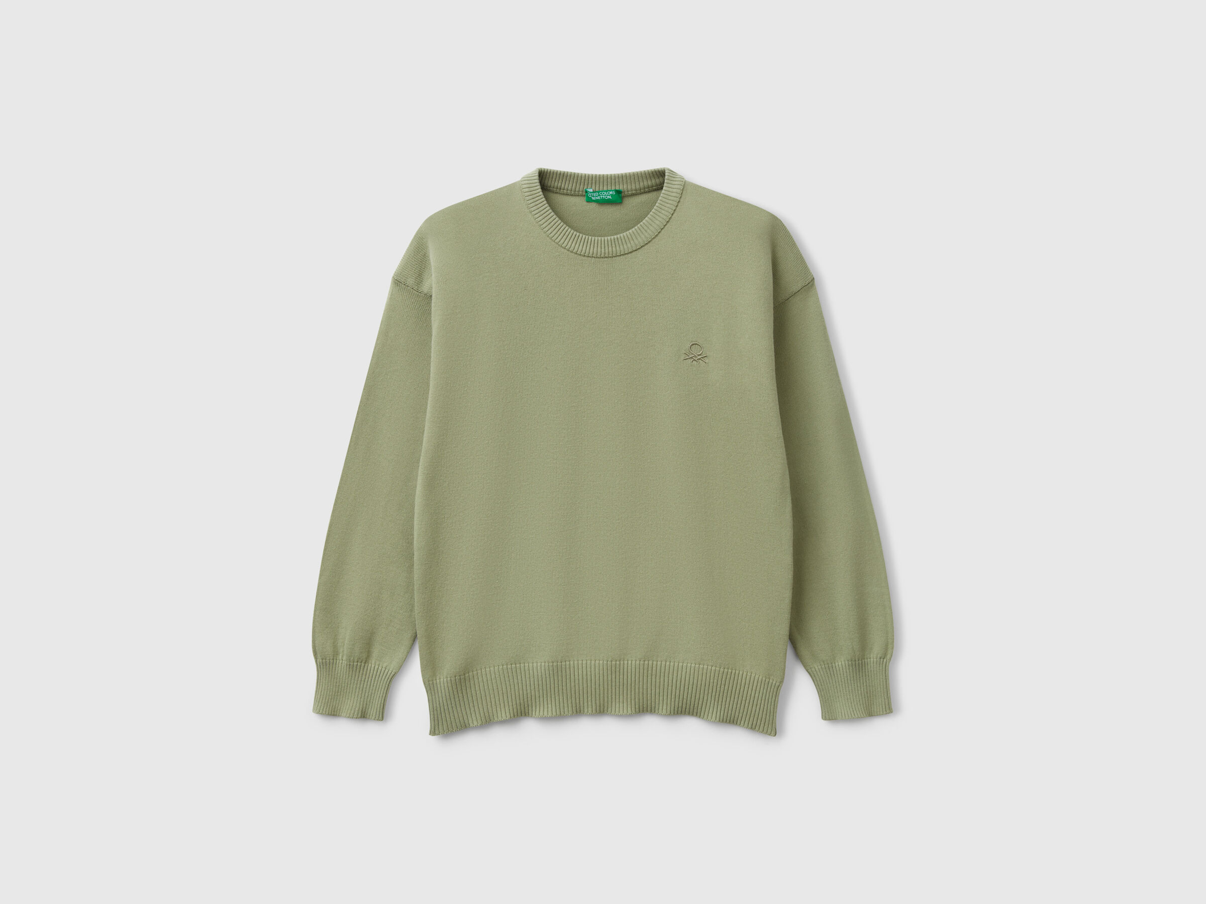 Pull en pur coton avec logo