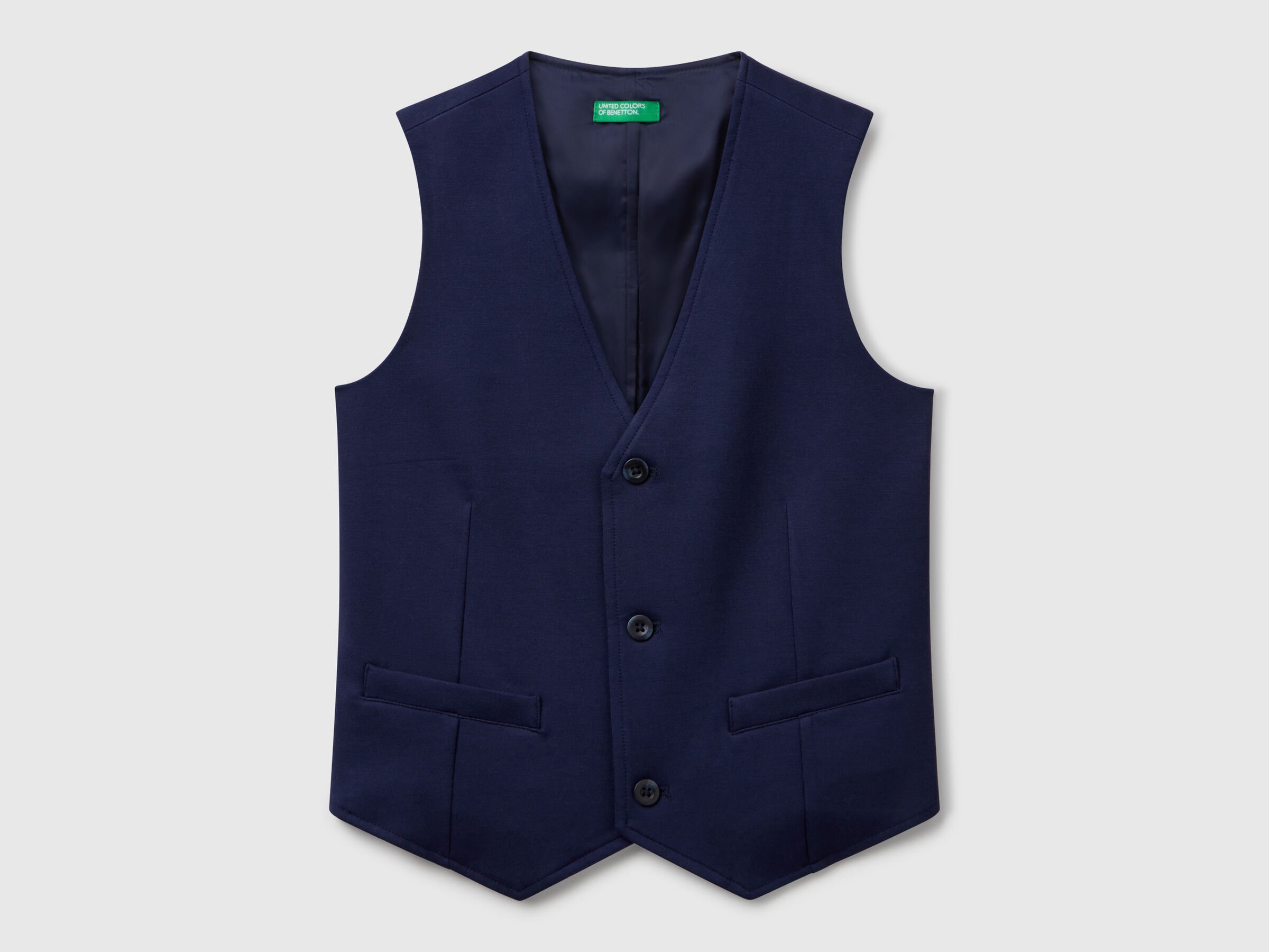 Gilet doublé avec boutons