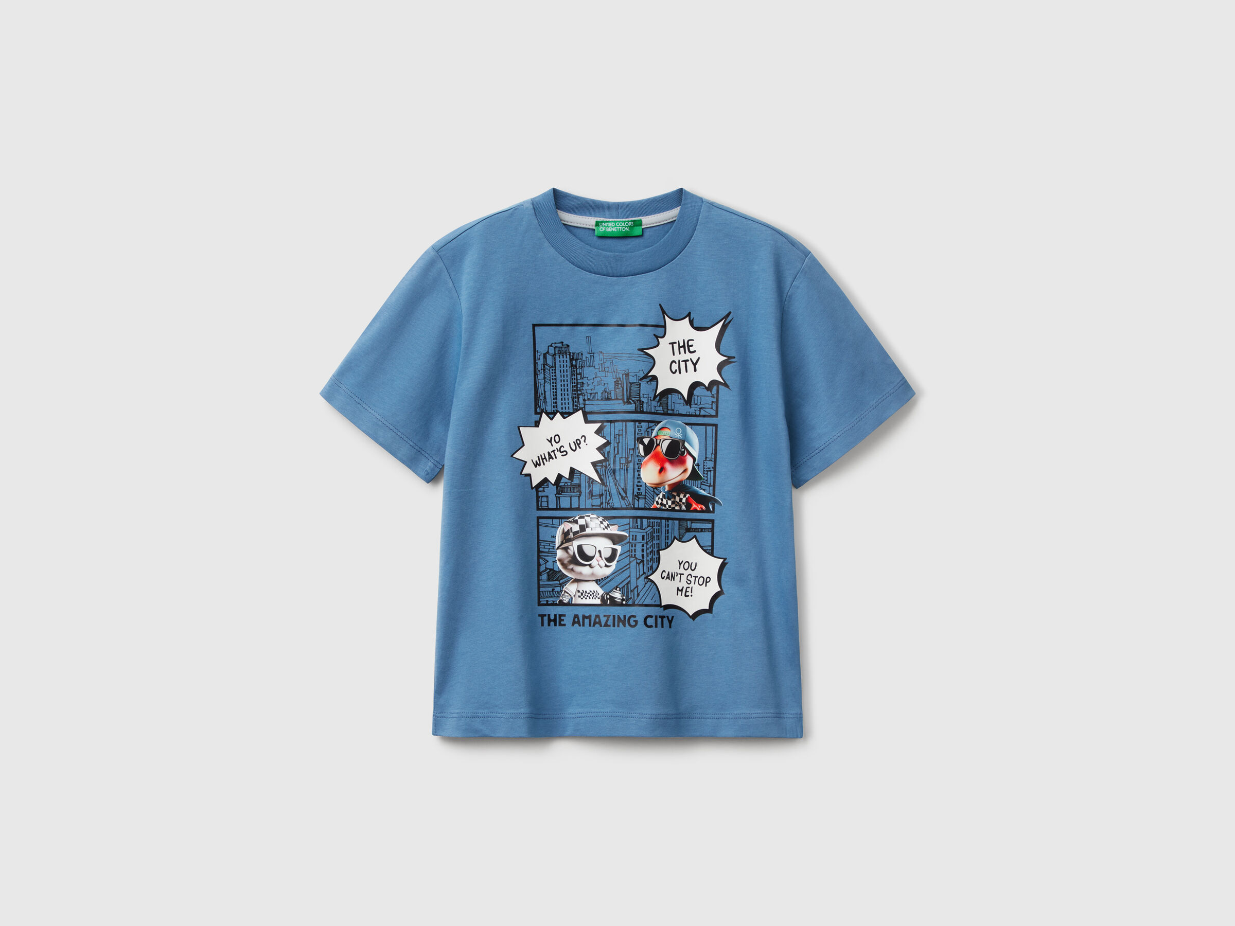T-shirt à col ras du cou avec impression