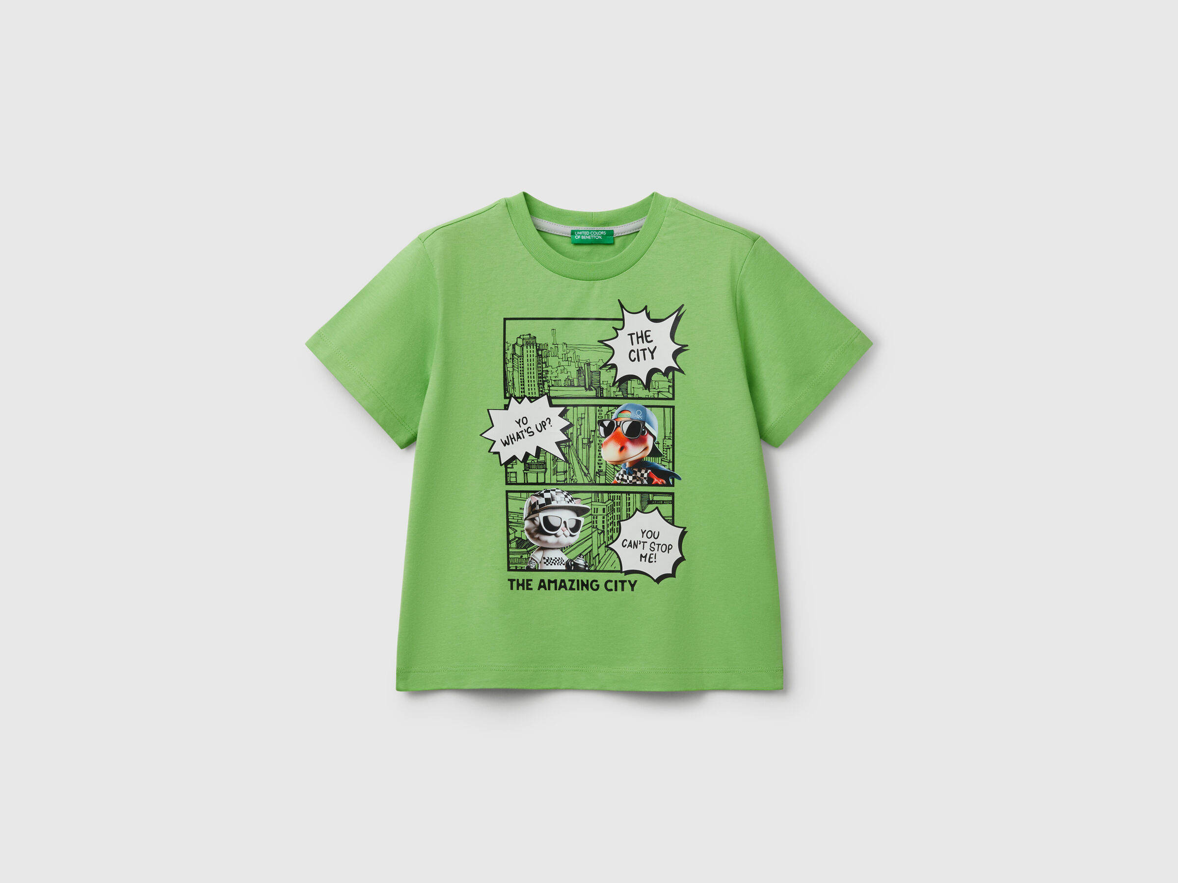 T-shirt à col ras du cou avec impression