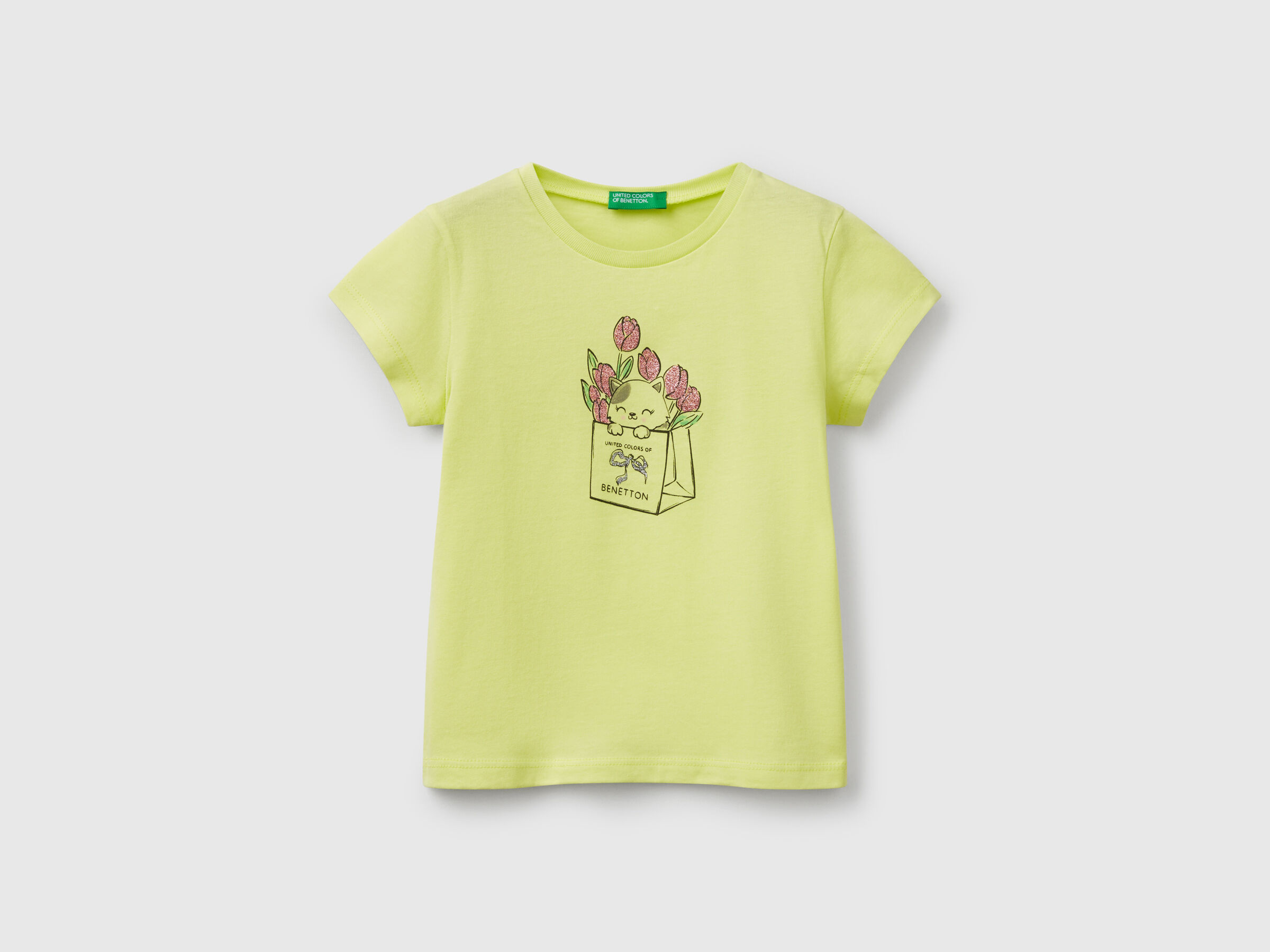 T-shirt en coton à paillettes