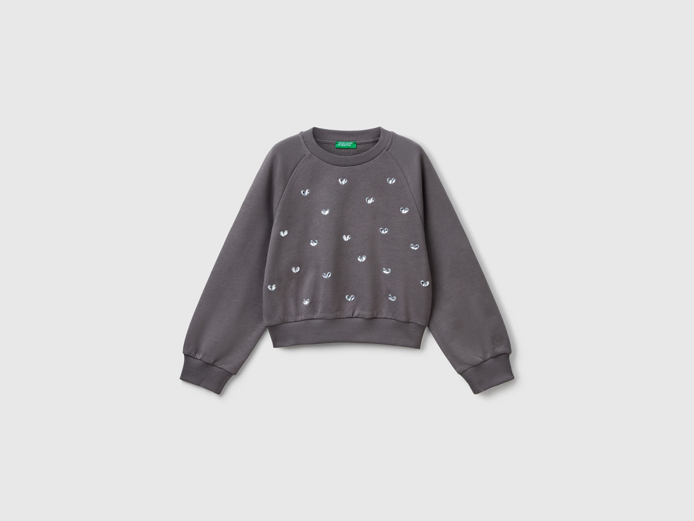 Sweat avec strass coeur