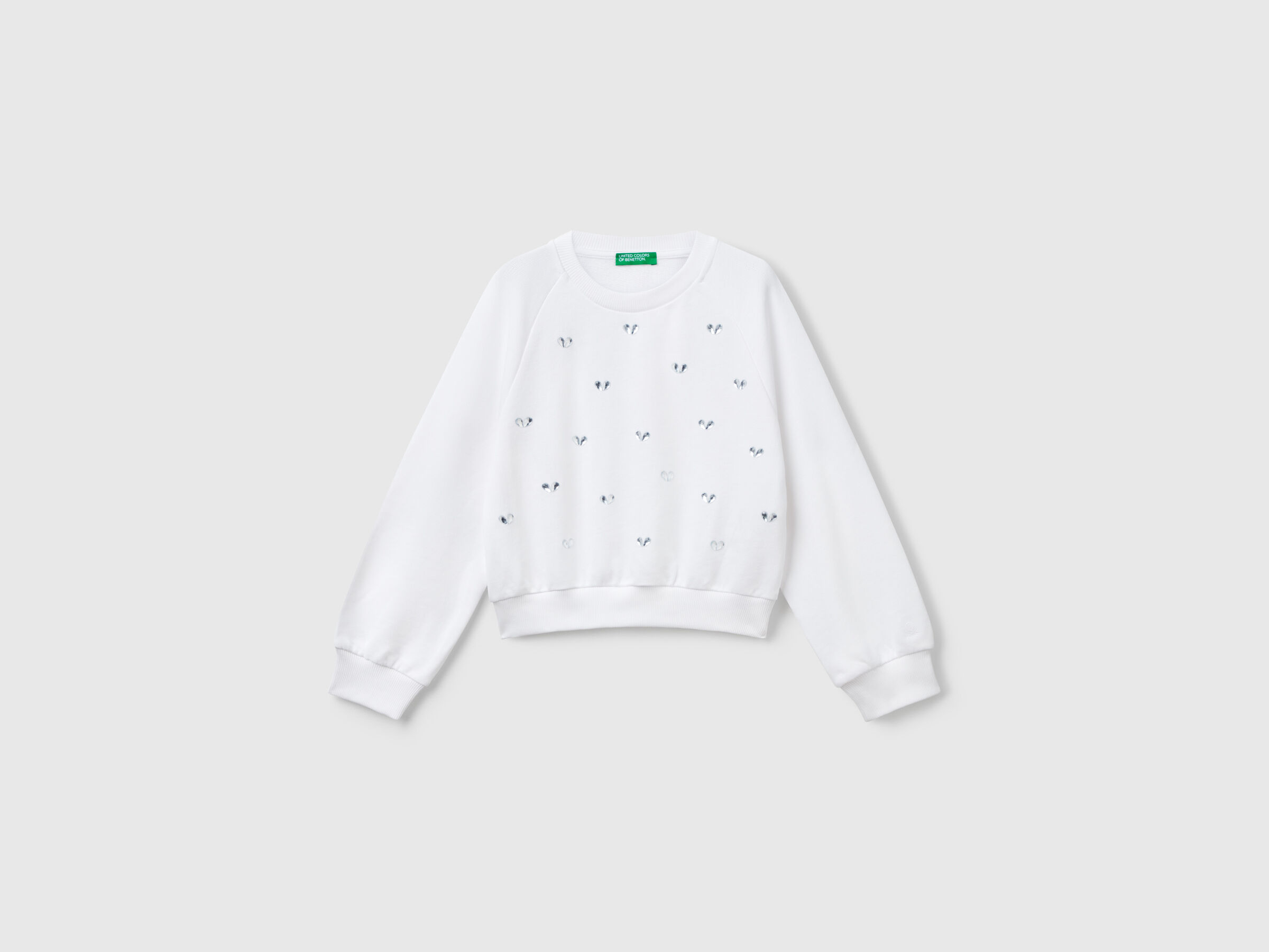 Sweat avec strass coeur