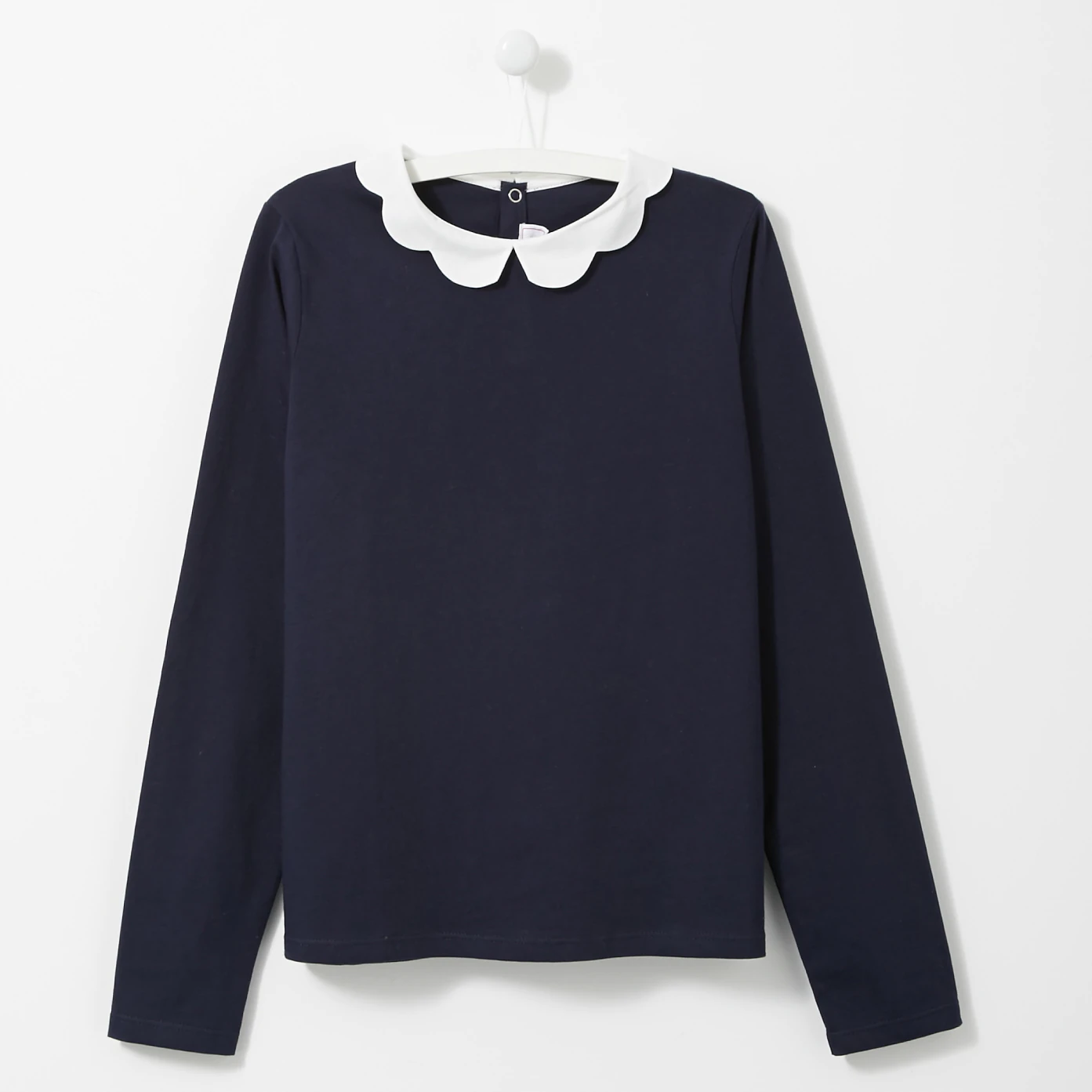 Blouse col festonné